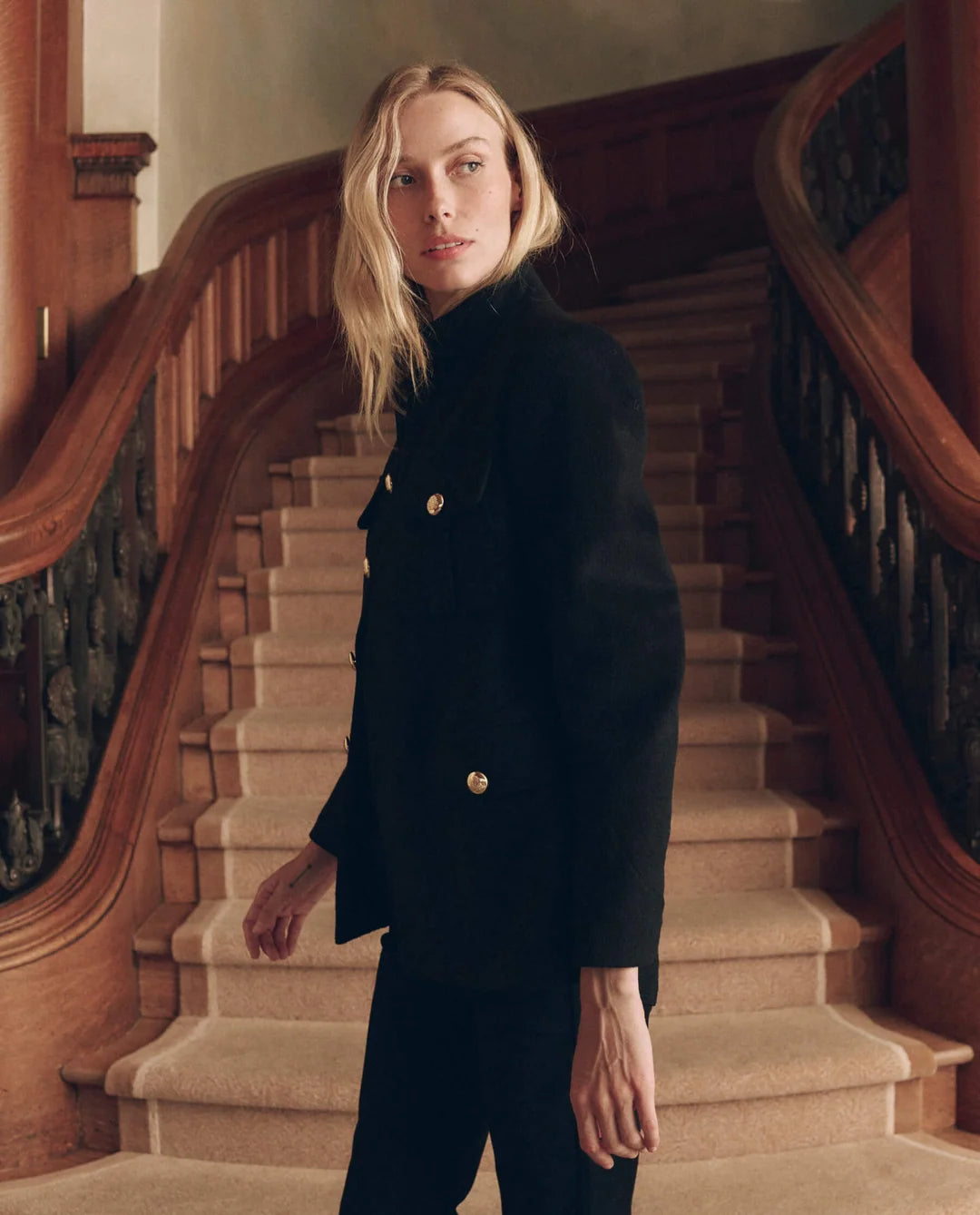 Military Blazer - Black