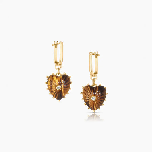 Isabel Tiger's Eye Earrings