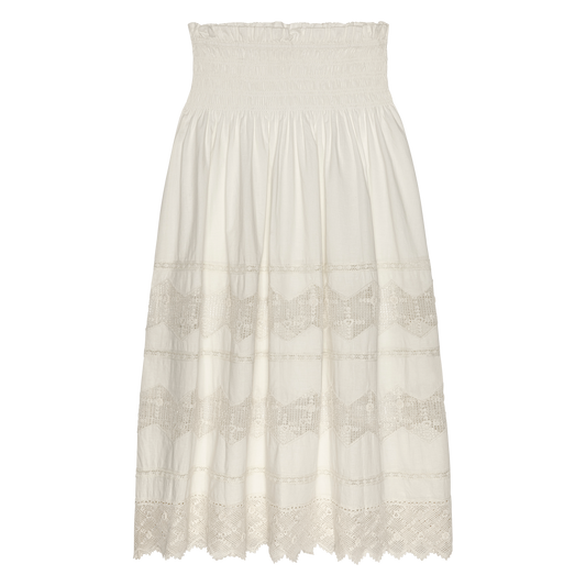 The Rosette Canary Skirt - Cream