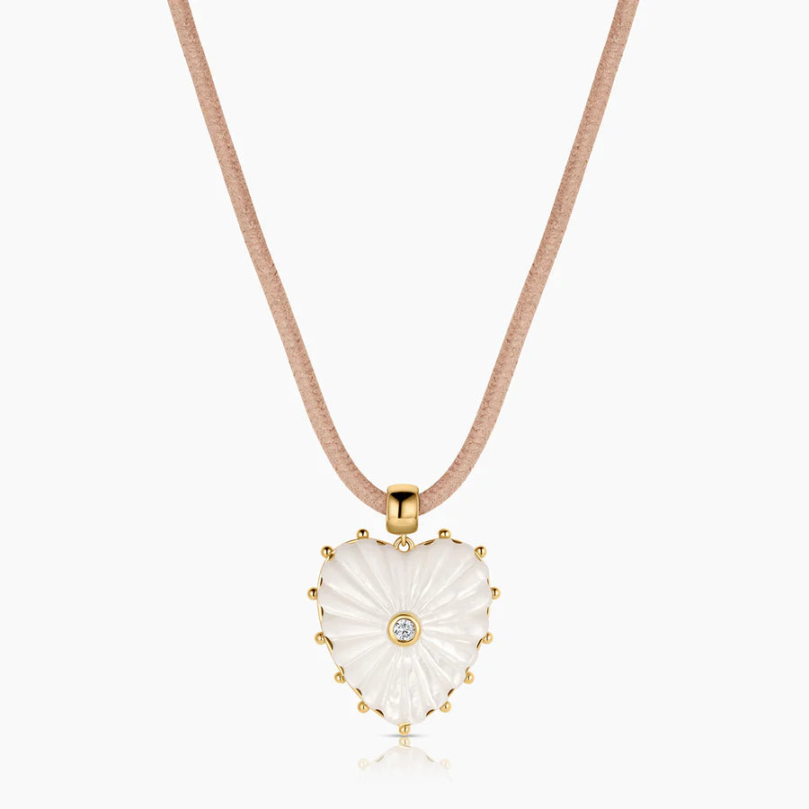 Malene Mother of Pearl Heart Bail Charm