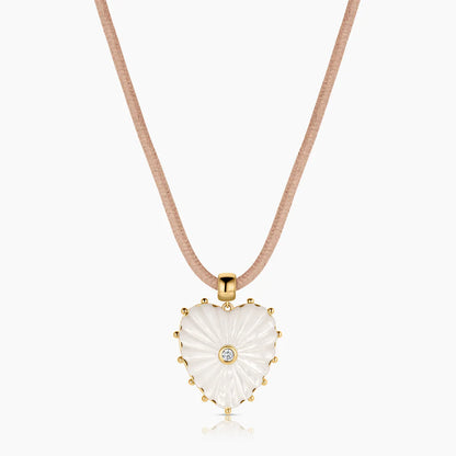 Malene Mother of Pearl Heart Bail Charm