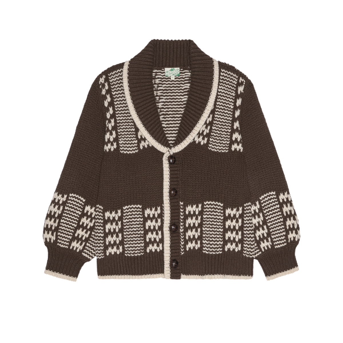 The Chalet Sweater - Walnut & Cream