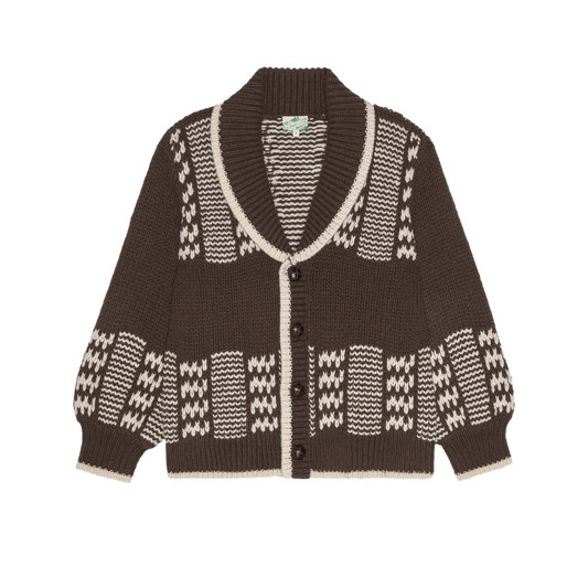 The Chalet Sweater - Walnut & Cream
