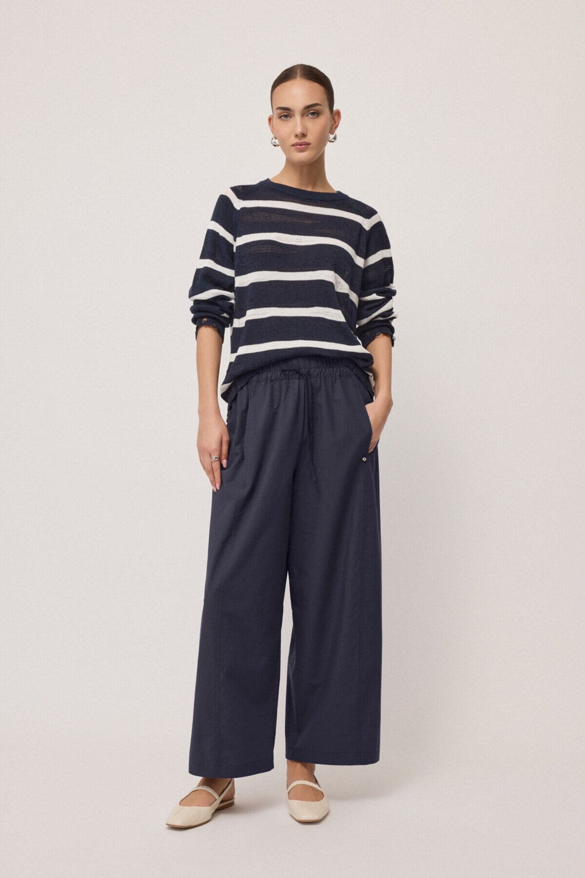 Poplin Balloon Trousers