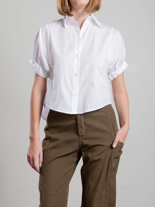 Claude Poplin Shirt - White
