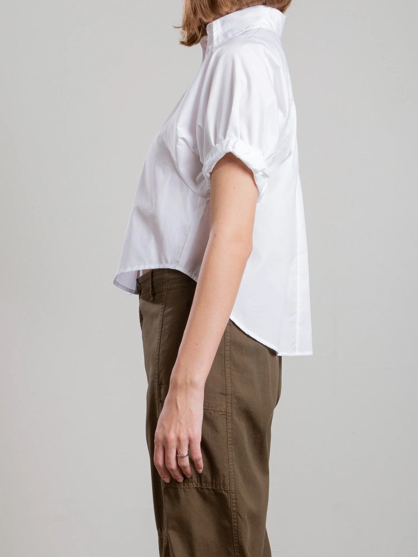 Claude Poplin Shirt - White