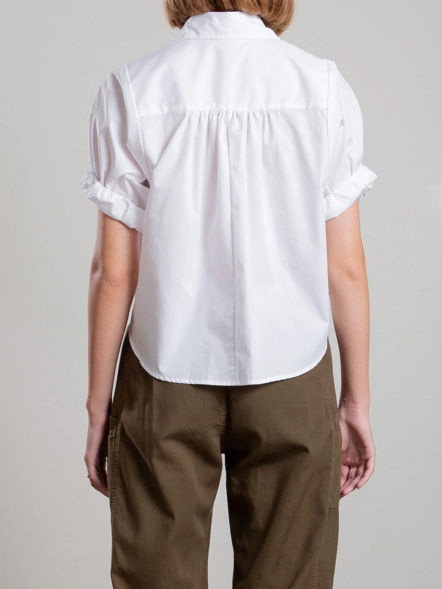 Claude Poplin Shirt - White