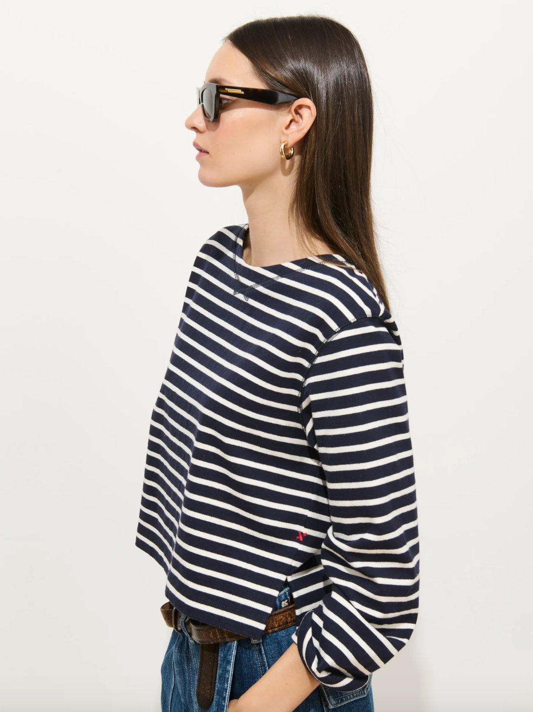 Marseille Boatneck Striped Tee