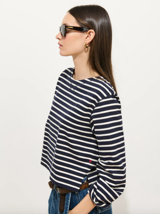 Marseille Boatneck Striped Tee