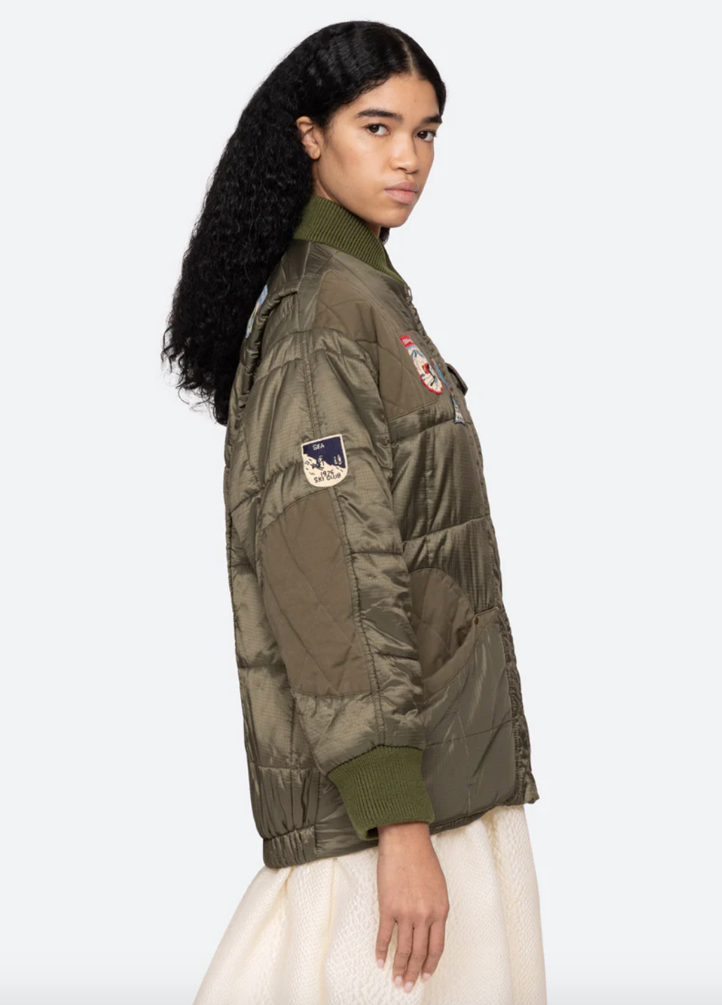 Eira Quilted Patch Puffer Jacket