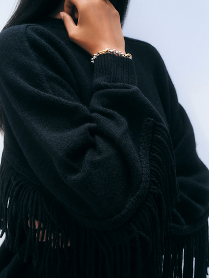 Cashmere Fringe Crew