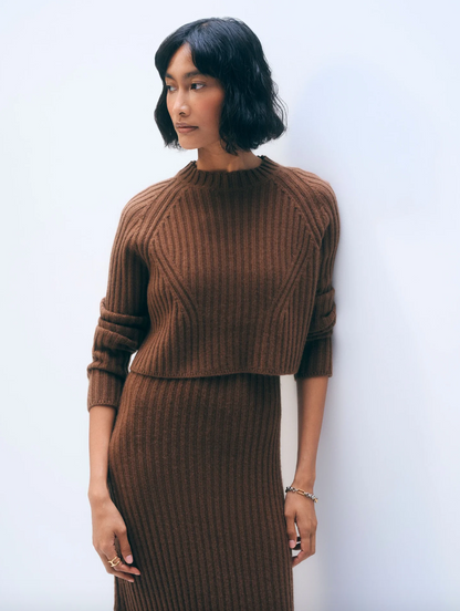 Cashmere Cropped Crew