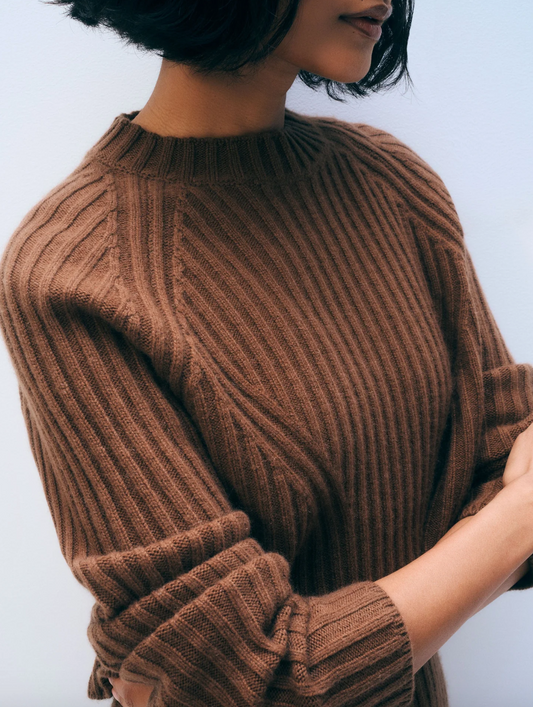 Cashmere Cropped Crew