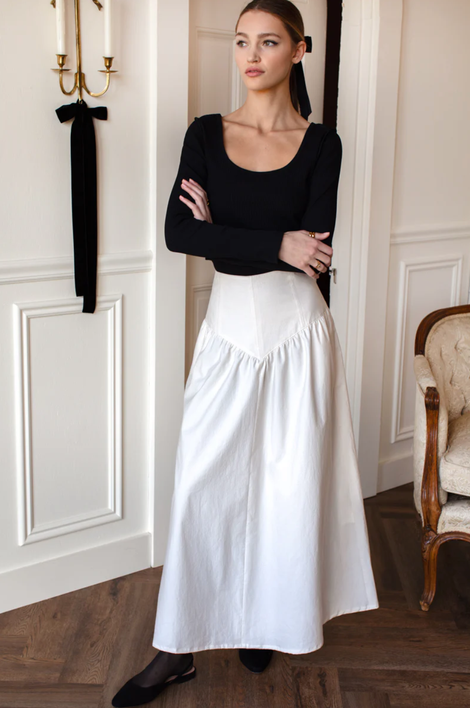 A Line Maxi Skirt
