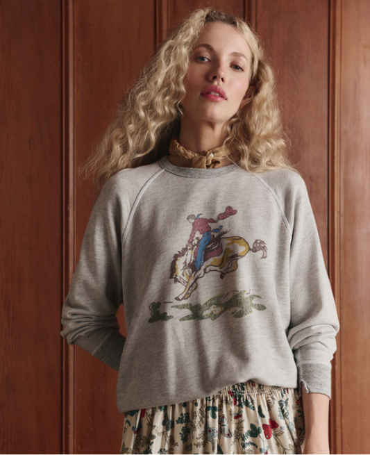 The College Sweatshirt W/ Rider Graphic