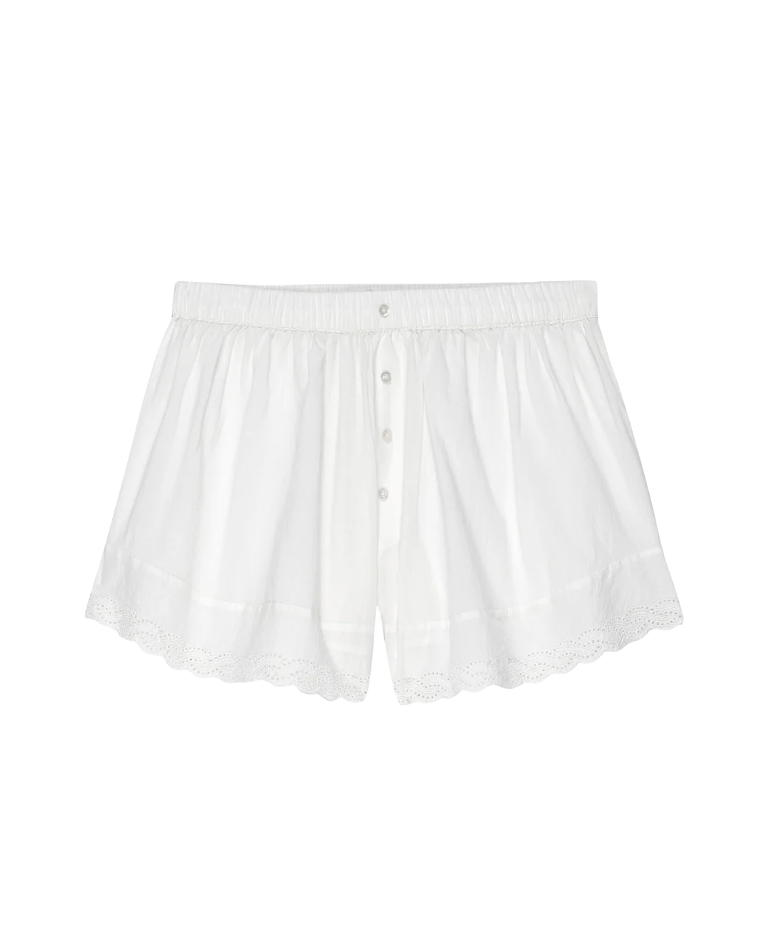 The Eyelet Tap Short - True White