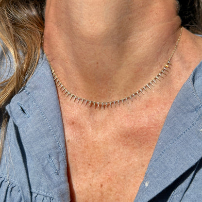 Spike Diamond Necklace