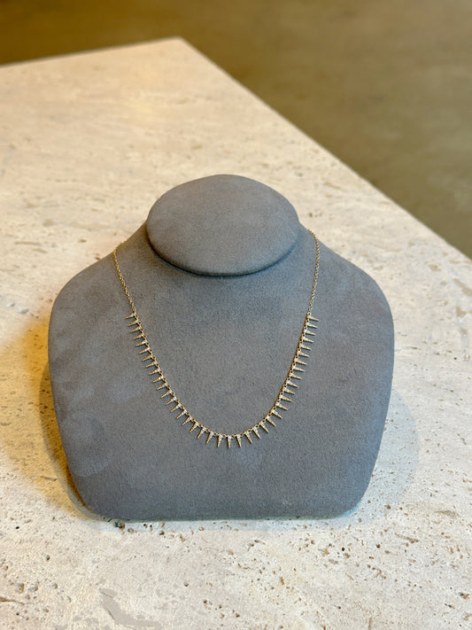 Spike Diamond Necklace