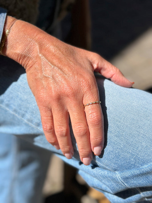 14KT 4 Diamond Ring