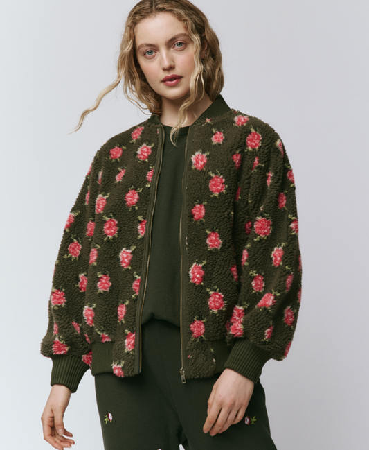 The Zip Front Plush Bomber