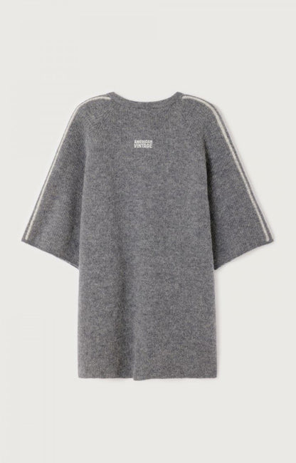 Vitow Long Cardigan - Melange Steel