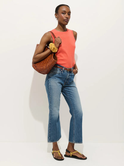 Odette Sweater Tank - Coral.