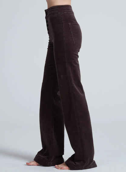 Brighton Wide Leg Cord - Chocolate