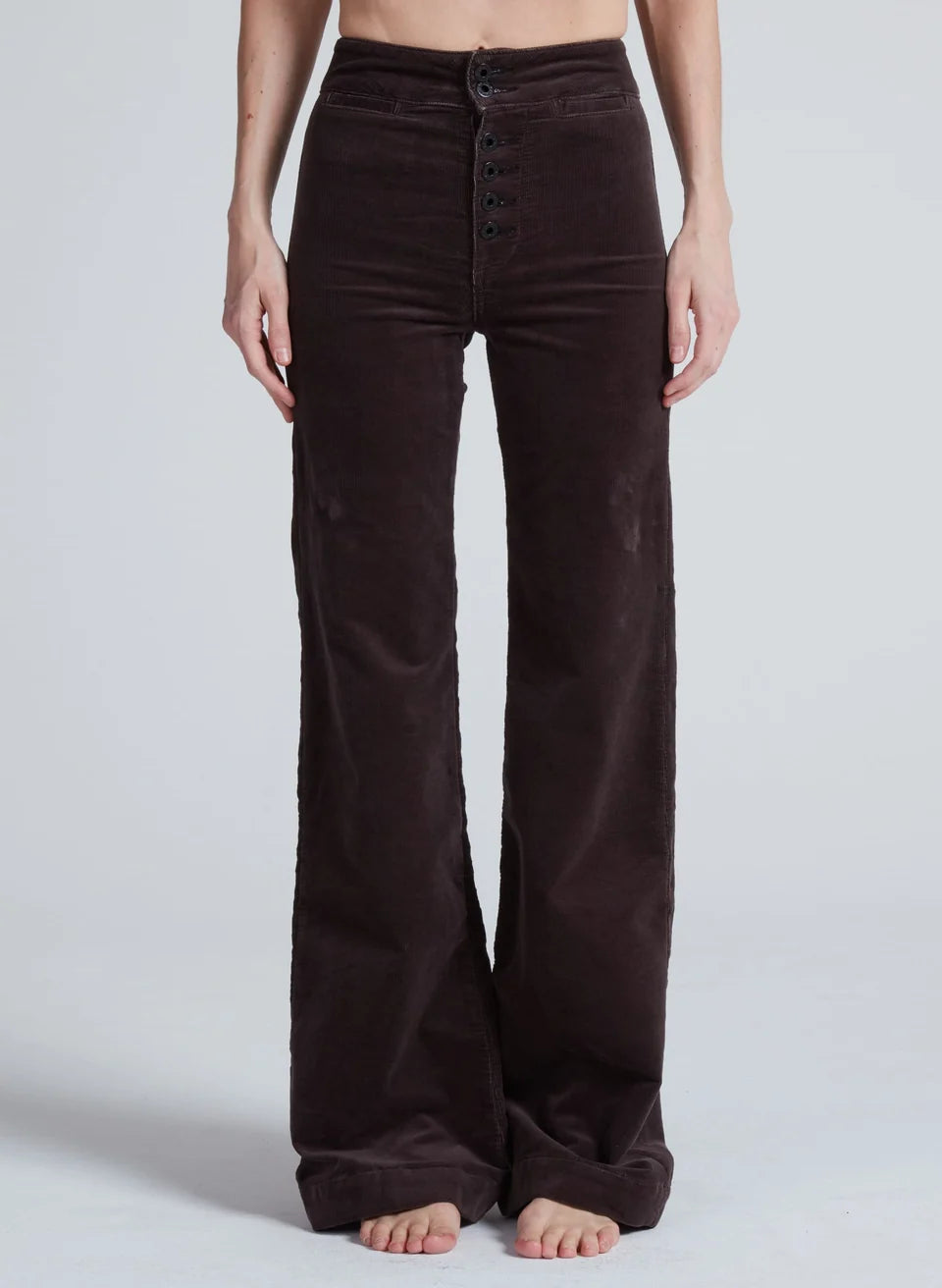 Brighton Wide Leg Cord - Chocolate