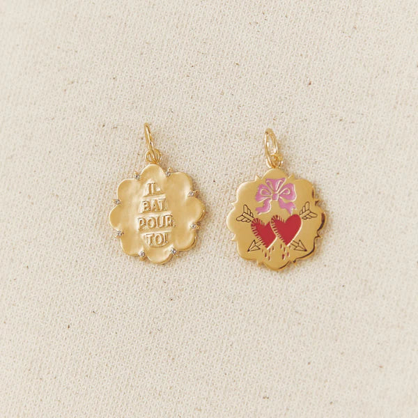 My Heart Beats for You Charm Necklace
