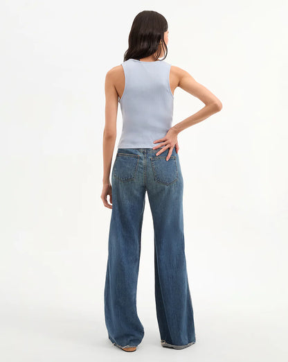 Kasey Mid Rise Wide Leg