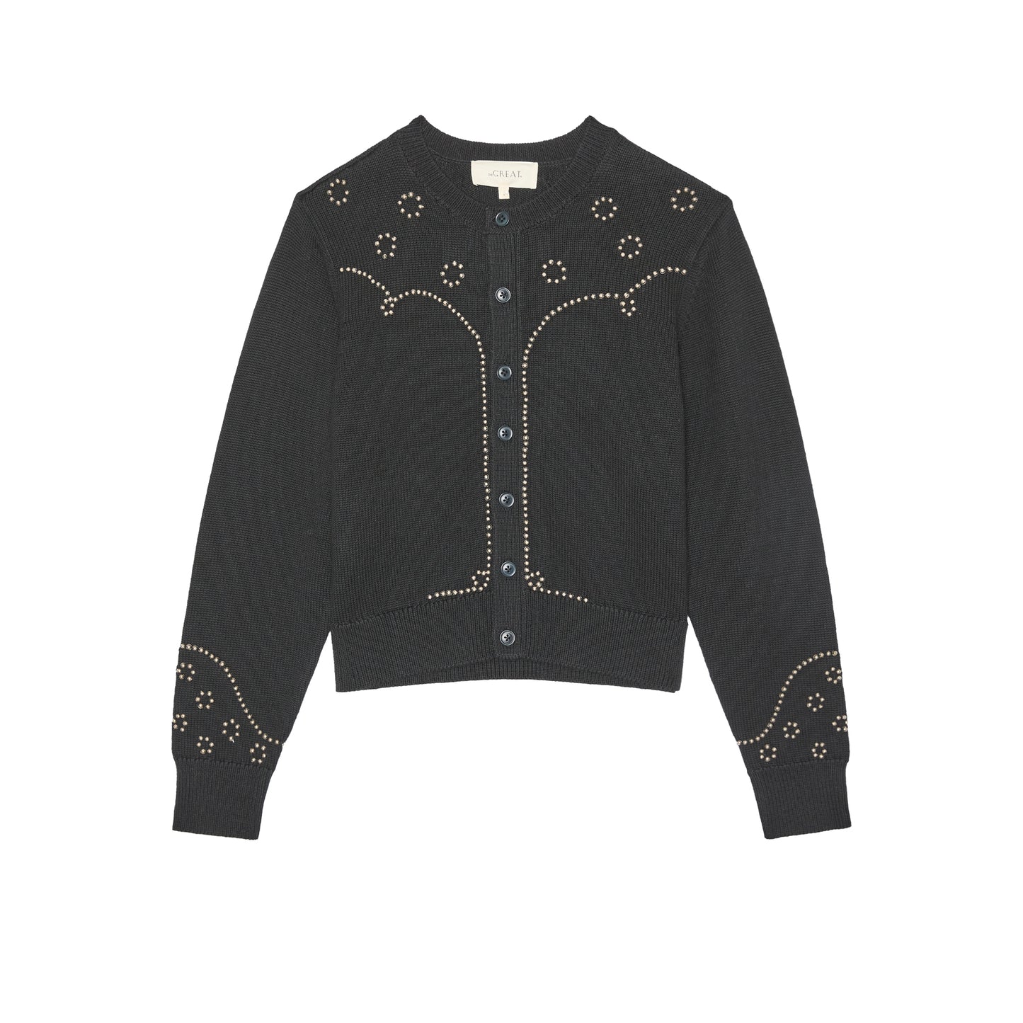 The Studded Cardigan - Black