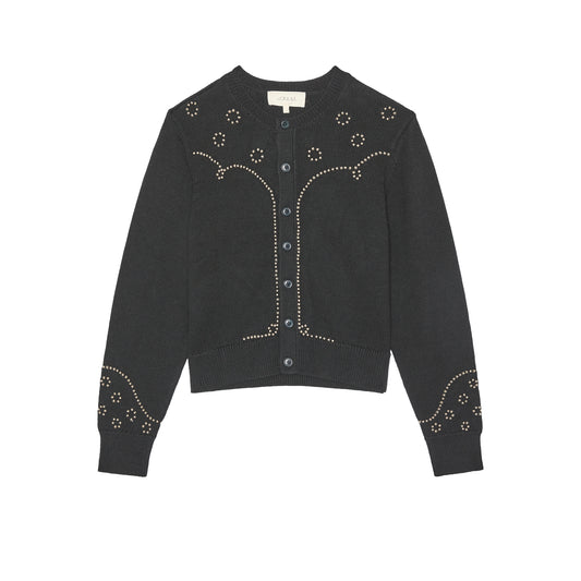 The Studded Cardigan - Black