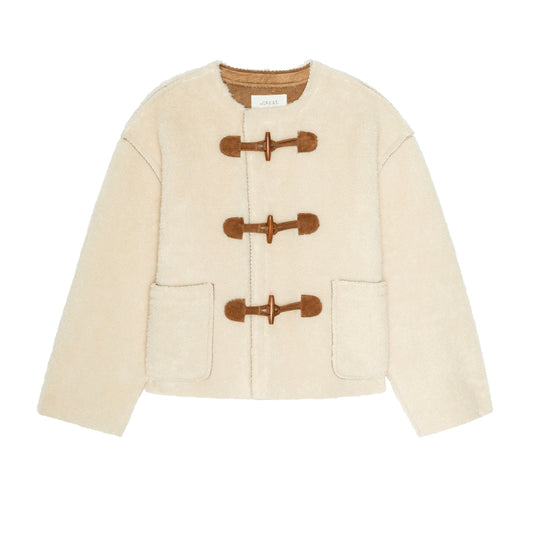 The Woodside Toggle Coat - Cream