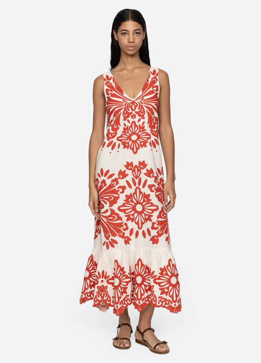 Lilana Applique Maxi Tank Dress