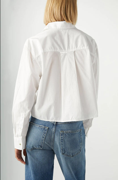 Ruth Crop Shirt - White