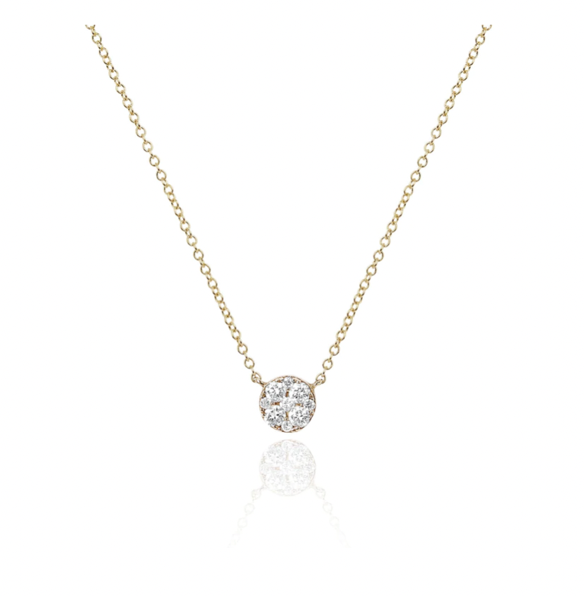 14K Full Cut Diamond Choker