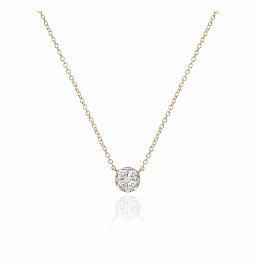 14K Full Cut Diamond Choker