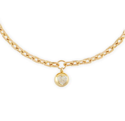 Chunky Ball Heartbreaker Necklace