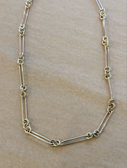 14 Kt 3 Loop Chain Necklace