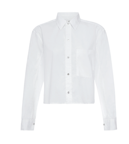 Ruth Crop Shirt - White