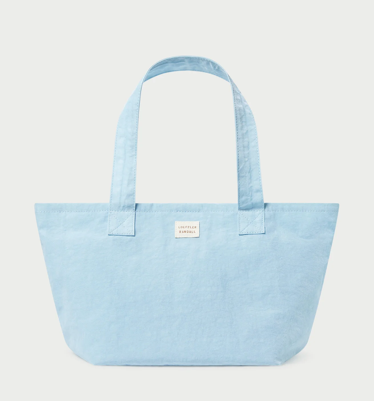 Ellis Nylon Packable Tote- Light Blue