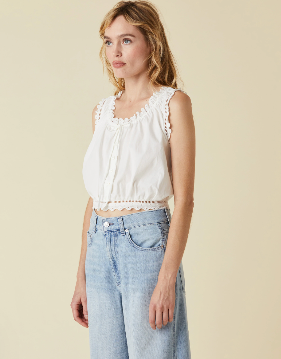 Eyelet Cami